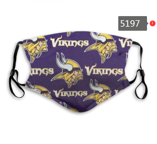 NFL Minnesota Vikings #4 Dust mask with filter->nfl dust mask->Sports Accessory